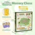 thumbnail image 4 of BESTSKY 54PCS Animal Flip Chess Memory Chess Game,Animal Flip Matching Chess Board,Memory Chess Game for Kindergarten Gathering Activity,Flip to Win Travel Memory Game, 4 of 4
