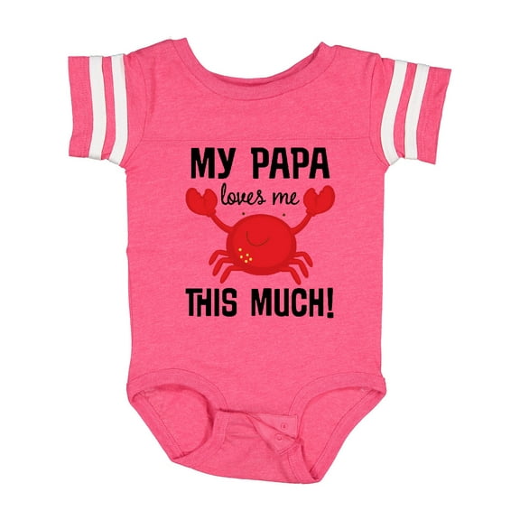 Inktastic My Papa Loves Me Boys or Girls Baby Bodysuit