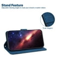 thumbnail image 4 of Wallet Phone Case Cover Compatible with Samsung Galaxy S24 Plus, Vintage for Men Business Embossed PU Leather Flip Protective Case with Wrist Strap Kickstand for Samsung Galaxy S24 Plus, Blue, 4 of 7