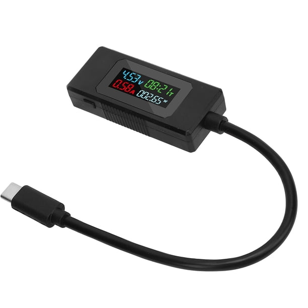 Probador USB C, Multímetro USB De Rango 4-30V 0-6.5A Versátil Para Productos 3C