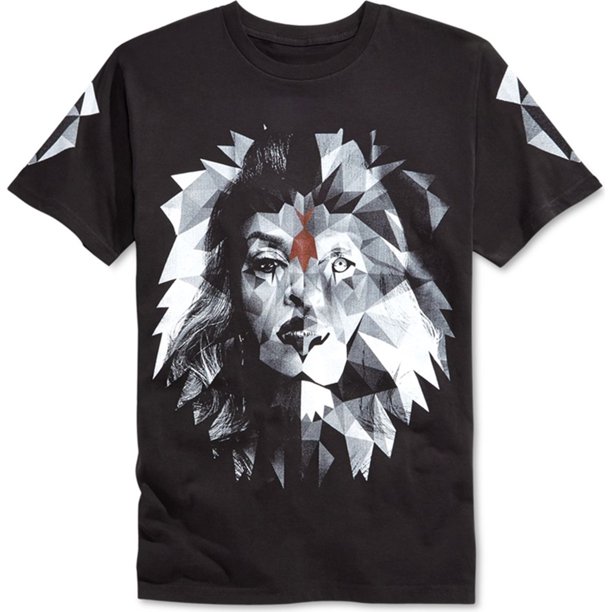 Century Fox Film - Camiseta gráfica para hombre, diseño de león, color negro, pequeña