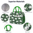 thumbnail image 4 of Womens Green Cartoon Dinosaurs Leaves Pattern Lunch Box for Work,Insulated Lunch Bag for Women,Loncheras Para Mujer,Leakproof Adult Lunch Bag for Work,Beach,Travel,Picnic,Camping, 4 of 7