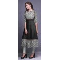 thumbnail image 3 of Bimba Black5 Ikat Ethnic Printed Anarkali Dress Long Maxi Dress Indian Kurtis For Women Ethnic Kurti X-Small, 3 of 5