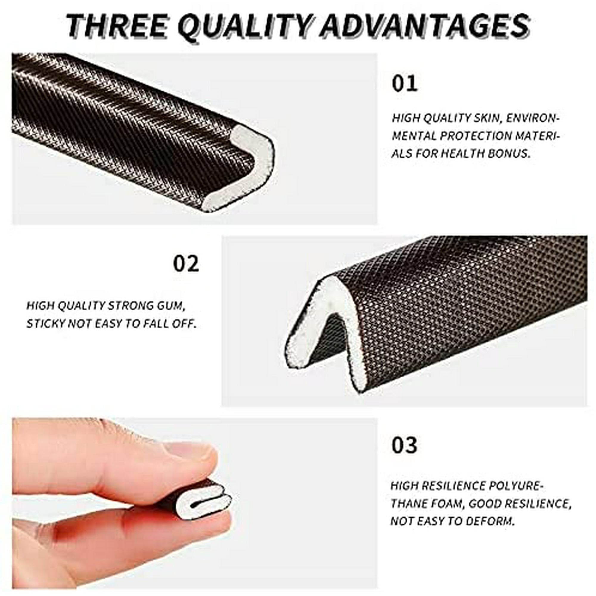 V Shape Weather Stripping Adhesive Weather Strip Door Frame Seal PU Foam  Strip 