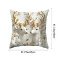 thumbnail image 3 of Tarmeek Christmas Pillow Covers 18x18 Inch Christmas Decorations, Seasonal Winter Xmas Holiday Decor Reindeer Throw Pillow Covers for Home Decor Christmas Decorations Indoor, 3 of 6