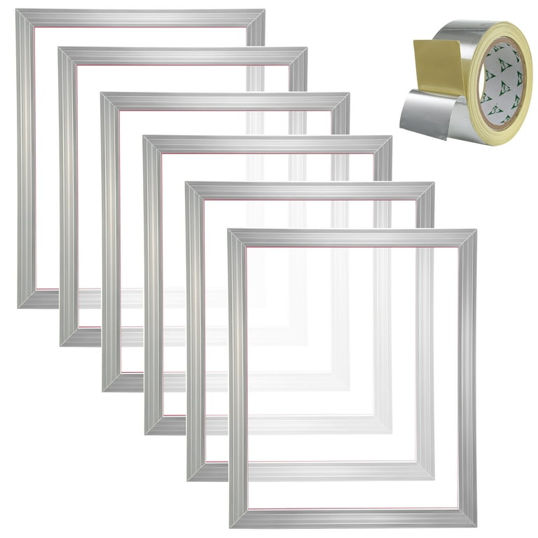 Bentism Screen Printing Kit Silk Screen Printing Frame 20x24in 305 Count Mesh 6pcs, Size: 20x24in 305 Mesh, White