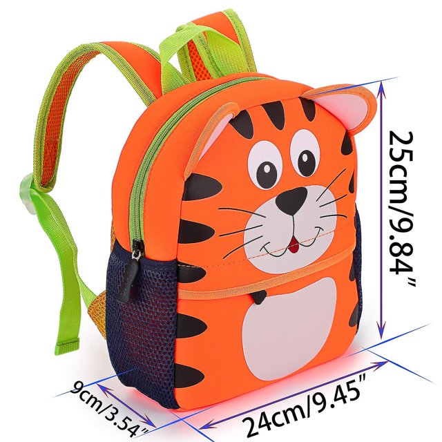 Mochila para niños pequeños, mochilas para bebés, niños y niñas, mochilas preescolares para guardería, dibujos animados lindos de neopreno oso de fresa Electrónica
