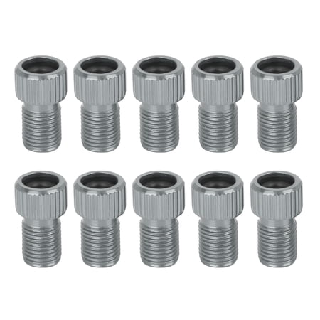 Titanium Tone French to American Air Compressor Bicycle Bike Valve Adapter 10pcs price history on PriceWatchPro