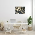 thumbnail image 2 of Stupell Industries Abstract Developing Rings Grey Gold Encasing Arches Graphic Art Gray Framed Art Print Wall Art, 24x30, by Doris Charest, 2 of 6