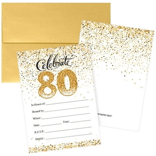 100 Pack Blank Invitation Cards with Envelopes, Cardstock Paper for  Weddings, Birthday Party, Baby Shower, DIY (5x7 In)