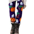 thumbnail image 7 of Feancey Womens Halloween Leggings Funny Casual Pumpkin Print Workout Tights High Waisted Tummy Control Yoga Pants Buttery Soft Skinny Pants Multicolor XXL, 7 of 7