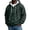 Army Green, variant on Men's Leopard Print Zip Up Hoodie Casual Full Zip Sweatshirt with Pockets for Everyday Wear XXL