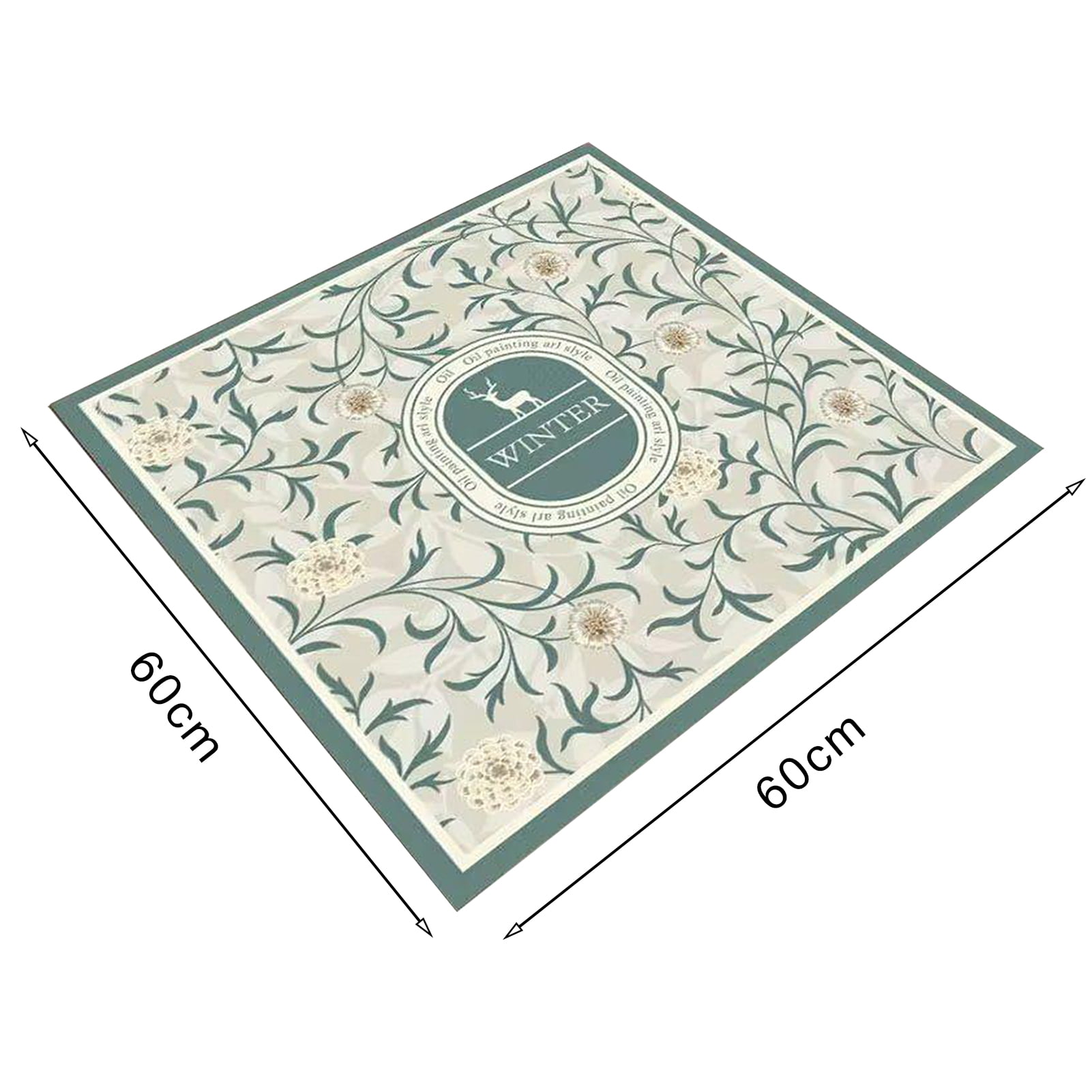 sunsanly Washing Machine Cover Dustproof Water Absorbent Printed Anti-skid Dirt-resistant Microwave Oven Protecor Fridge Top Mat Table Pad Bedstand Desktop Mat