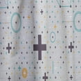 thumbnail image 4 of Designart 'Geometrical Minimalistic Elements' Mid-Century Modern Curtain Panel, 4 of 5