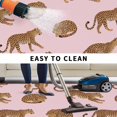 thumbnail image 5 of Leopard Outdoor Rug for Patio/Deck/Porch, Non-Slip Large Area Rug 5 x 7 Ft, Vintage Primitive Animals Pink Indoor Outdoor Rugs Washable Area Rugs, Reversible Camping Rug Carpet Runner, 5 of 8