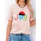 thumbnail image 1 of Camiseta con estampado de Navidad para mujer, camisetas básicas de manga corta a la moda, Año Nuevo, 1 of 5