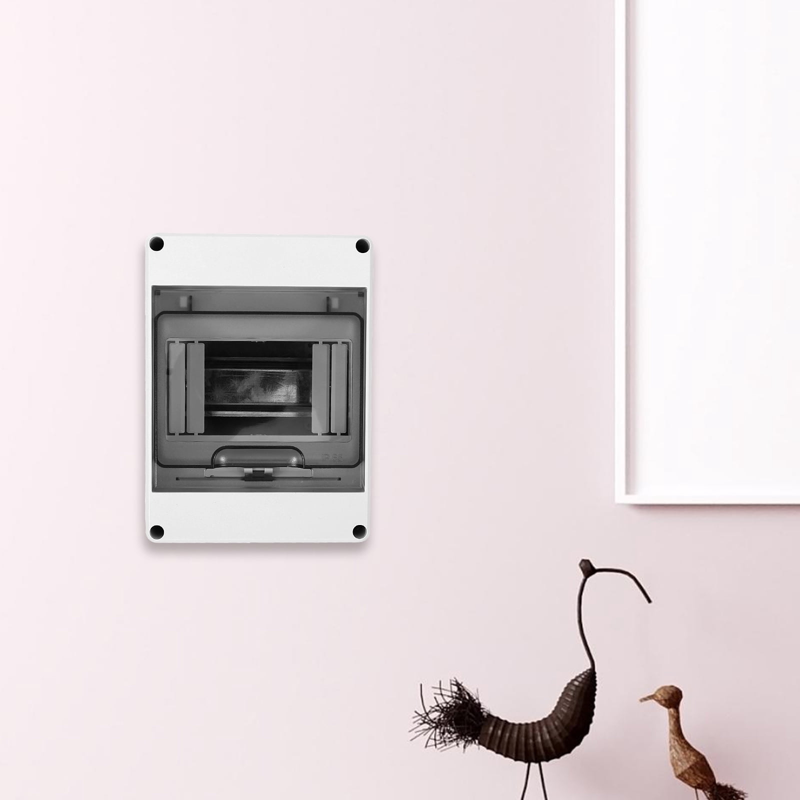 Phenofice Electrical Panel Box Grey Plastic Breaker Box for Distribution Protection