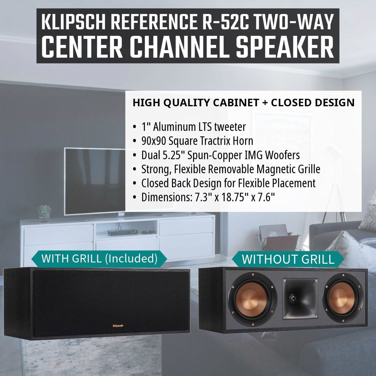 Klipsch Reference 5.2 Home Theater System Audio & Video Receivers with MusicCast