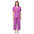 thumbnail image 1 of Conjunto de Pijama Fruit of the Loom para Mujer, Orquídea Radiante, Talla L, 1 of 6