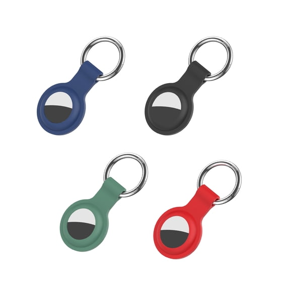 APPLAYERR For AirTag 2021 Silicone Protective Case 4PCS Zinc Alloy Keychain Scratch & Impact Resistance Durable