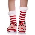 thumbnail image 6 of Minzimin Kids Boys Girls Slipper Socks Cute Animal Fuzzy Winter Warm Fleece Lining Christmas Socks With Grippers, 6 of 6