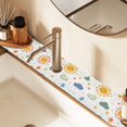 thumbnail image 2 of Yayeee Faucet Mat for Kitchen Sink 14.7" Diatomite Long Splash Guard Pad, Rainbows Pattern, 2 Pack, 2 of 7