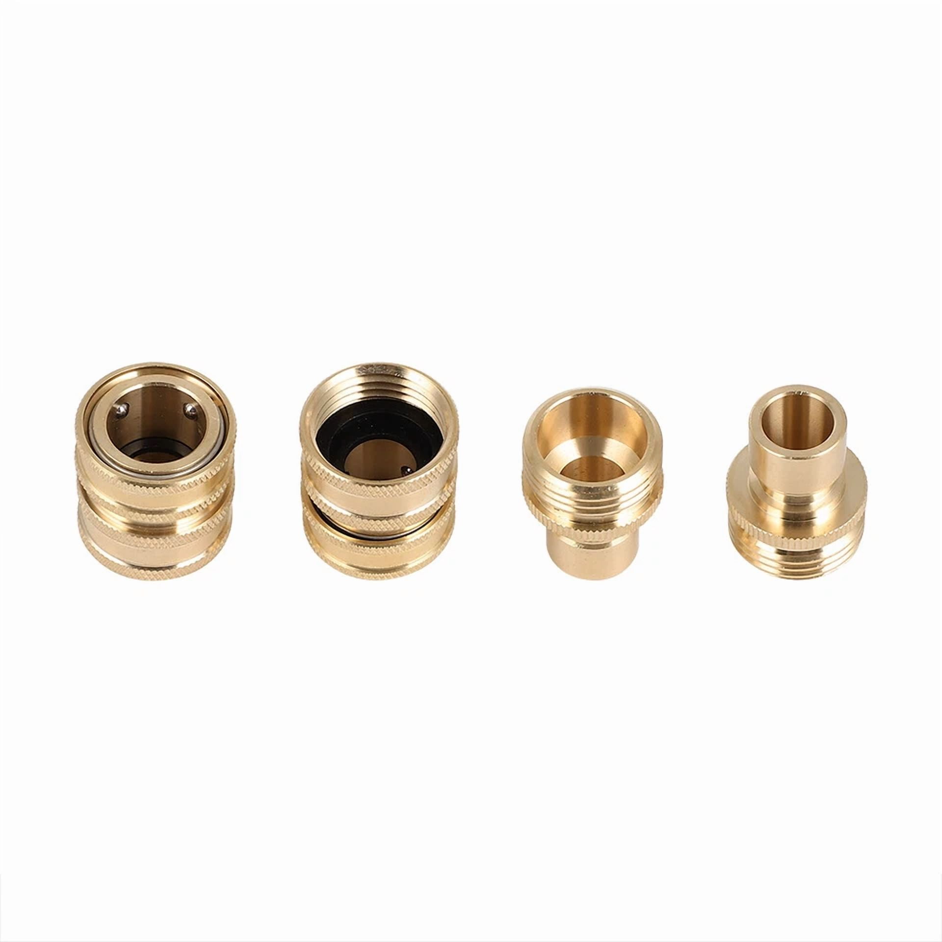 ZYLER- 3/4" Garden Hose Quick Connect Water Solid Brass Female Male Connector Set New