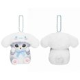 thumbnail image 3 of Nuevo llavero de peluche Kawaii Mofusand Cross-Dressing Sanrio Hello Kitty Kuromi, colgante de mochila de muñeco de peluche de anime de 10-12 cm, 3 of 5
