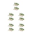 thumbnail image 3 of Ounissouiy 2 piezas decoración de pastel de bodas fiesta de compromiso de plantas rosas Type2 NO2, 3 of 6