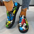 thumbnail image 2 of Oyedens Skull Design Slip on Loafers Boat Shoes for Women Fashion Casual Walking Sneakers, 2 of 6