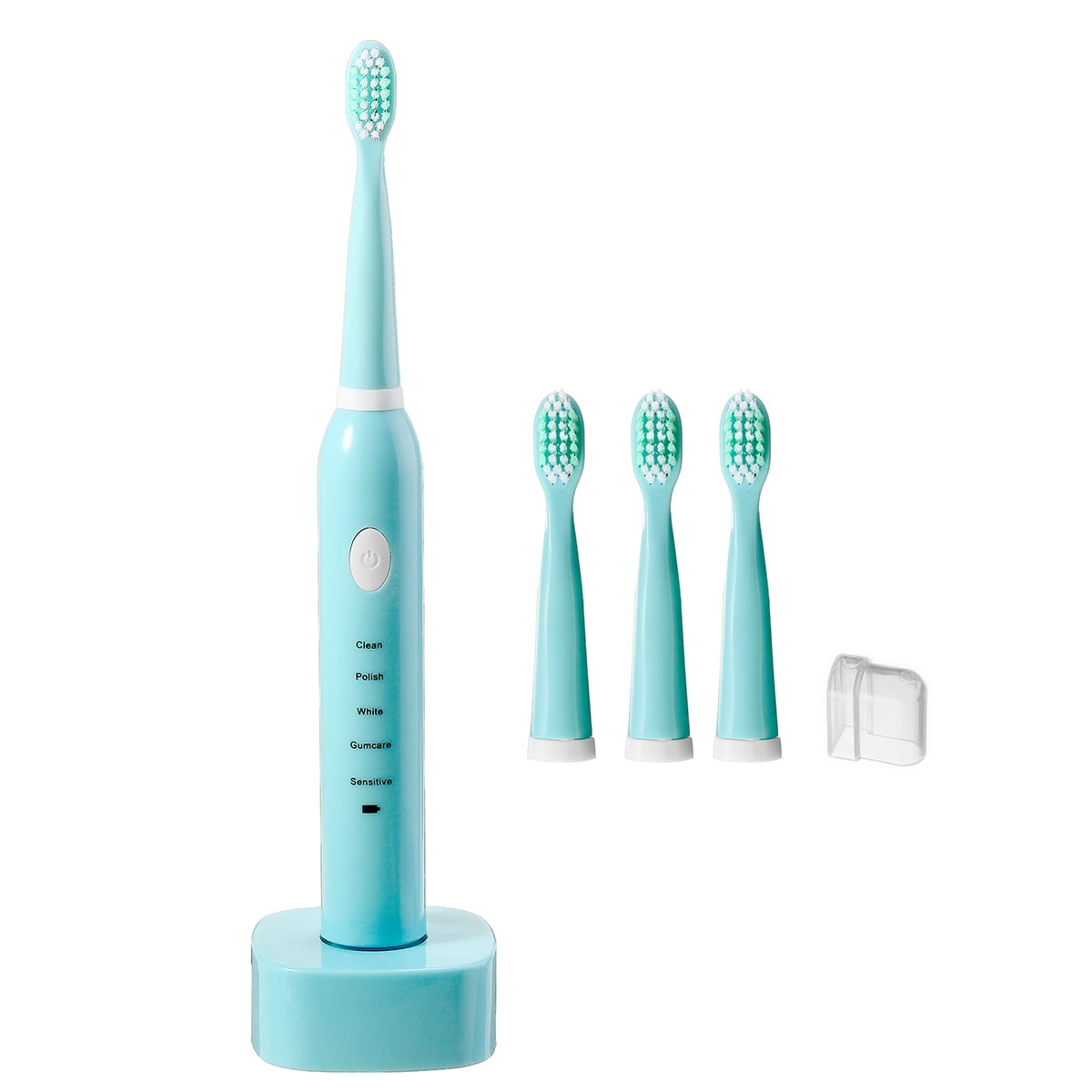 Sonic Electric Toothbrush with 4 Brush Heads for Adults and Kids, IPX7