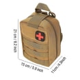 thumbnail image 4 of Outdoor Survival Military First Aid Kit, Climbing Emergency Medical Pouch (Khaki), 4 of 4