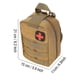 thumbnail image 4 of Outdoor Survival Military First Aid Kit, Climbing Emergency Medical Pouch (Khaki), 4 of 4