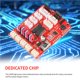 thumbnail image 4 of Dc Motor Driving Shield Expansion Board Red Fr-4 2.54Mm Hembra Header Interface Motor Driving Module Compatible Para Arduino Smart Car Diy,L298P Monstrate TO002854-00, 4 of 7