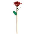thumbnail image 4 of Real Rose Gold Dipped Decoration 24K Plated Gold Dipped Rose with Stand for Mother Wife Girlfriend Red, 4 of 5