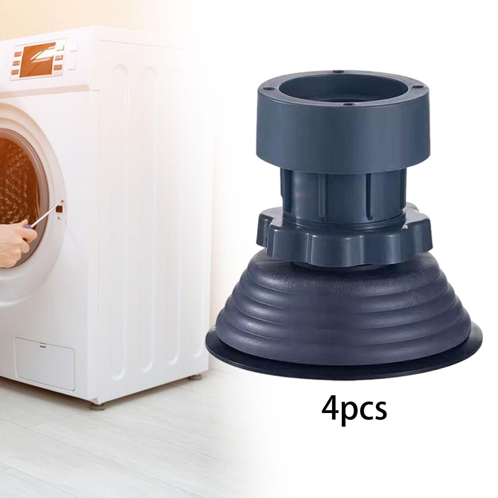 Fiocias 4 Pieces Anti Vibration Pads Washing Machine Foot Pads Height Adjustable Protect Diameter 10cm