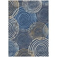 thumbnail image 2 of Addison Rugs Chantille Indoor/Outdoor Transitional Geometric Navy Machine Washable Rectangle Rug, 8' x 10', 2 of 8