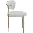 thumbnail image 3 of Meridian Furniture Beacon Boucle Dining Chair, Cream, 3 of 8