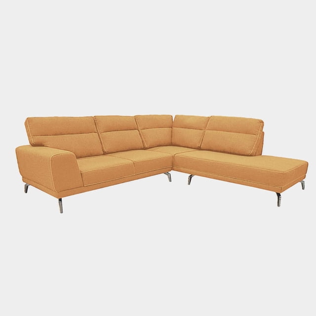 Sala Esquina Naomy Normal Curri Mustard - DC Inlab Muebles Modelo D