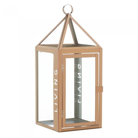 Candle Lantern Rose Metal Table Outdoor Indoor Candle Lantern