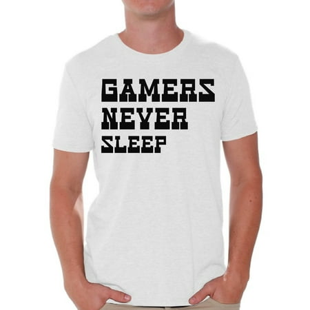 

Awkward Styles Mens Graphic Shirts Men s Graphic T-shirts Men s Graphic Tees for Sarcastic Funny Geek Humor Gamers Never Sleep Shirt Mens Novelty Shirts