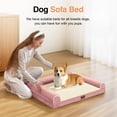 thumbnail image 3 of Cama para Perro NANUYA Mediana Grande Ortopédica Impermeable Rosa, 3 of 7