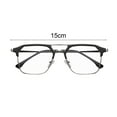 thumbnail image 6 of sunsanly Blue Light Blocking Glasses Unisex Large Frame Half Rim Clear View Strong Hinge Eye Clear Bluelight Glasses Spectacles Eyewear, 6 of 8