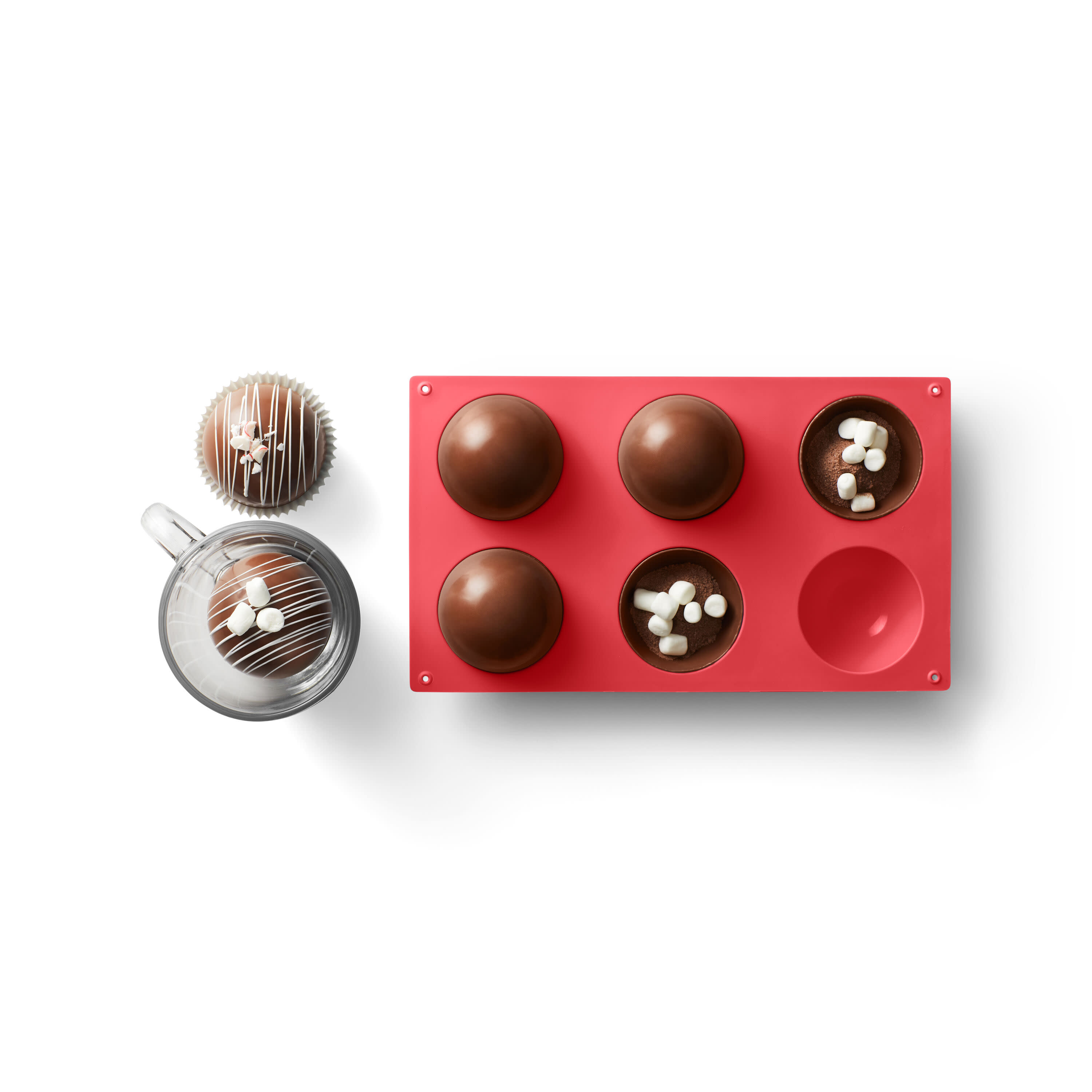 Chef'n Set of 2 (Makes 12) Silicone Hot Coco Bomb Molds