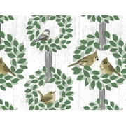 Pack of 1, Farmhouse Birds 24" x 417' Gift Wrap Counter Roll For Feminine, Birthday, Mother's Day