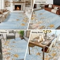thumbnail image 5 of 6'x9' Area Rugs, Starfish Summer Beach Indoor Outdoor Area Rug for Living Room Bedroom, Coastal Ocean Wooden Sea Shell Washable Bathroom Rugs Kitchen Floor Carpet Mats Home Decor Aesthetic, 5 of 8