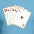 thumbnail image 3 of CafePress - Ace Hearts Flush T Shirt - Fitted T-Shirt, Vintage Fit Soft Cotton Tee, 3 of 4
