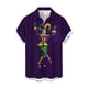 thumbnail image 5 of Ceisia Men's Regular Loose Short-Sleeve Mardi Gras Themed Shirt Carnival Element Print Spring Summer Shirt Gift, 5 of 7
