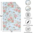 thumbnail image 3 of Dreamtimes Pink Rose Flower on Blue Kitchen Towel, Dish Towels Quick Drying Tea Towels Absorbent Hand Towels for Kitchen Sink Dinner Table 28 x 18 Inches, Set of 4, 3 of 7