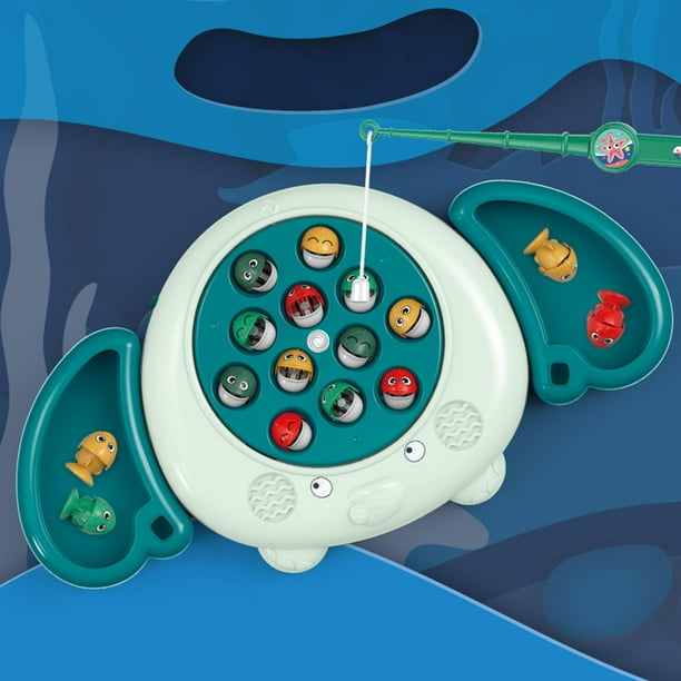 eléctrico de juguetes para ejercicio libre Interacción entre padres y hijos con luz musical para niñas de 3 4 5 6 7 CUTICAT juego de pesca